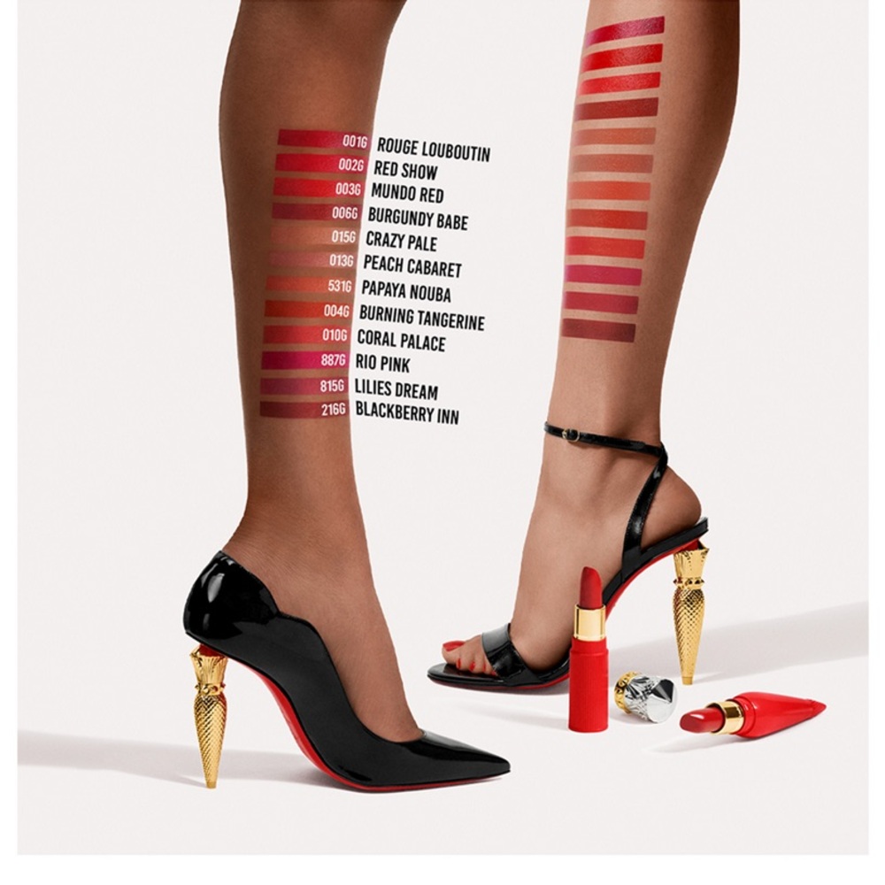 CHRISTIAN LOUBOUTIN Silky Satin On The Go Lipstick 355 Soft Goji 3g - Picture 4 of 4